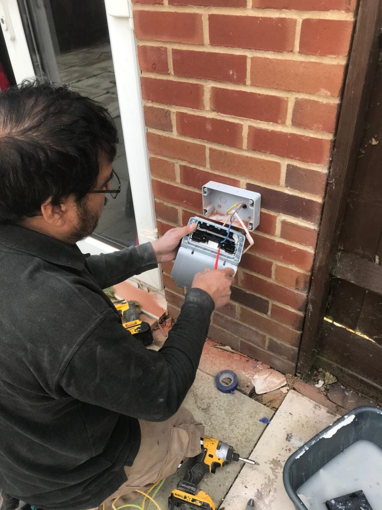 External socket installation in Watford